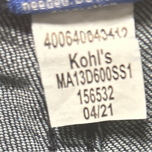 NWT Apt 9 Premier Flex Slim Fit Straight Men’s jeans Navy Rinse. size30/30 - Picture 8 of 8